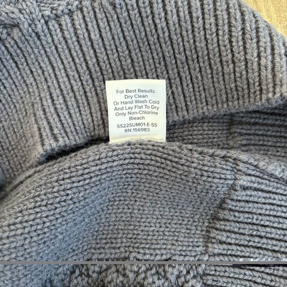 Evereve Women Tank Top Cable Knit Chunky Size L Preppy Minimal Capsule Soft Girl - Picture 7 of 8